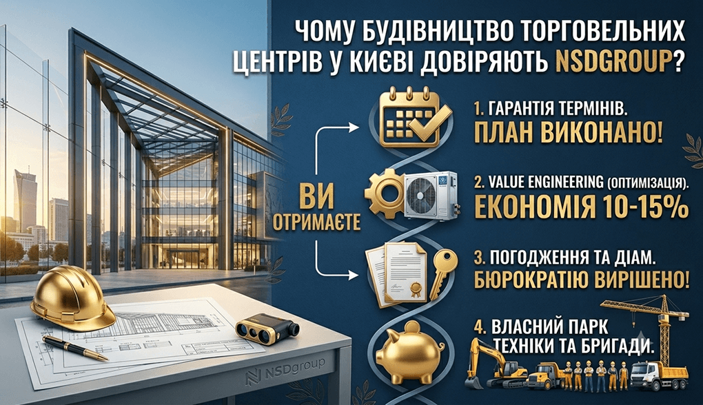 Будівництво торгових центрів 