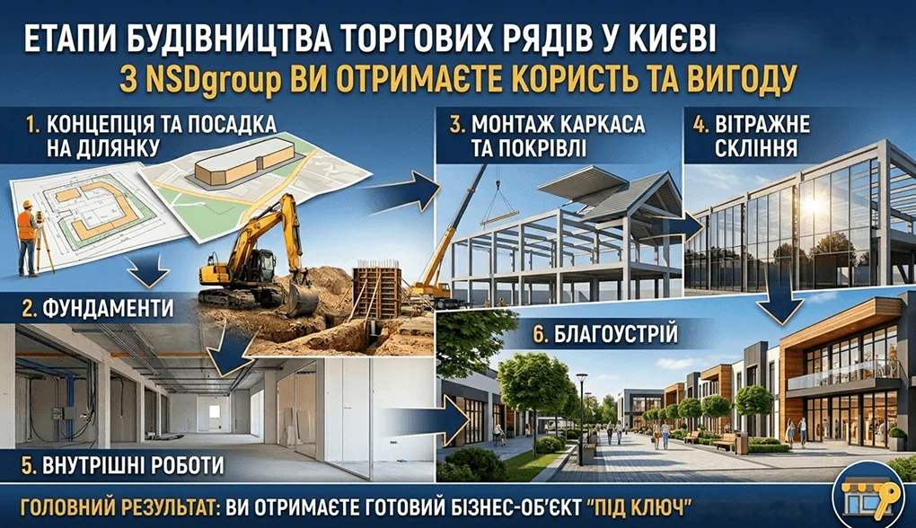 Будівництво торгових рядів 