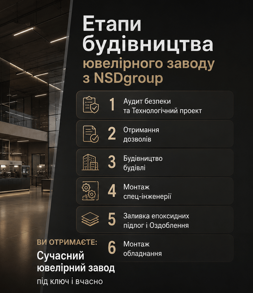 Будівництво ювелірного заводу