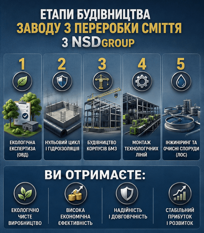 Будівництво заводу з переробки сміття в Україні