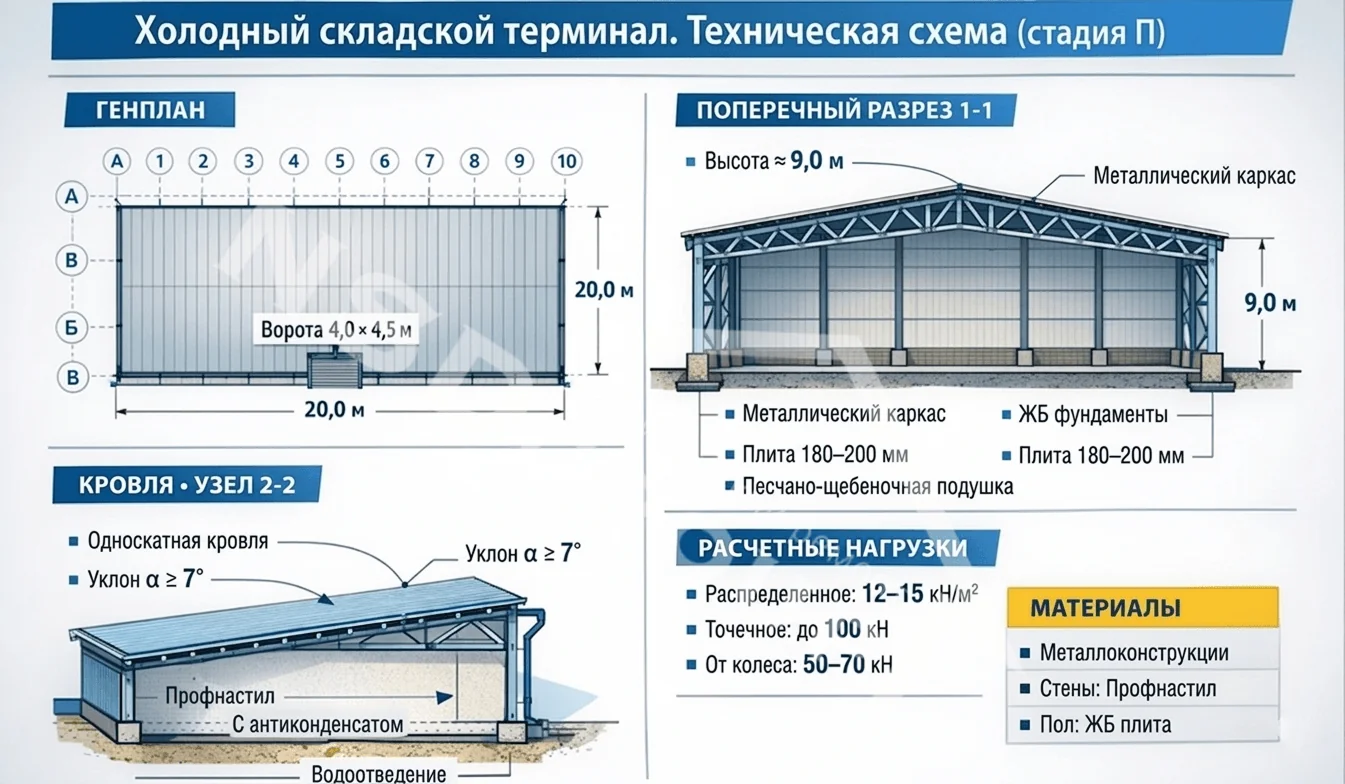 Холодный складской терминал