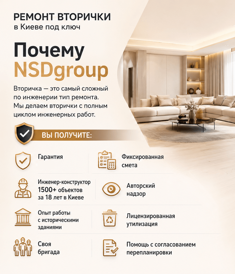 Ремонт вторички в Киеве 
