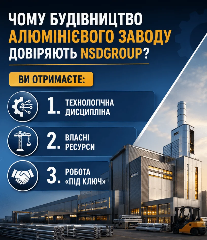 Будівництво алюмінієвого заводу