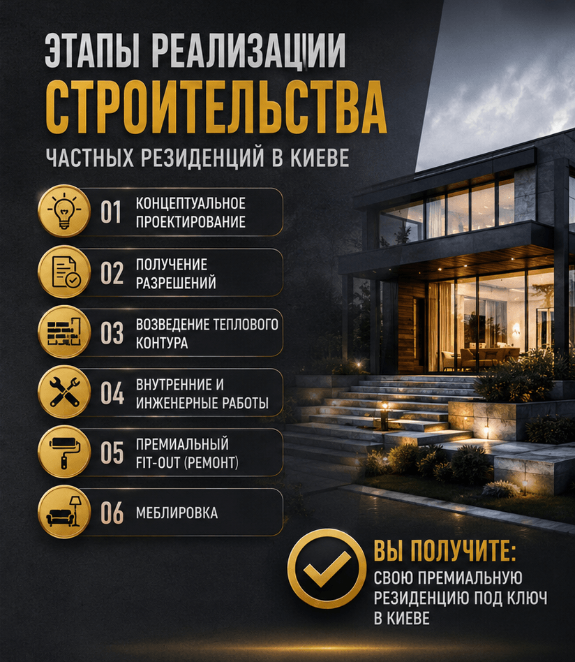 Строительство частных резиденций в Киеве