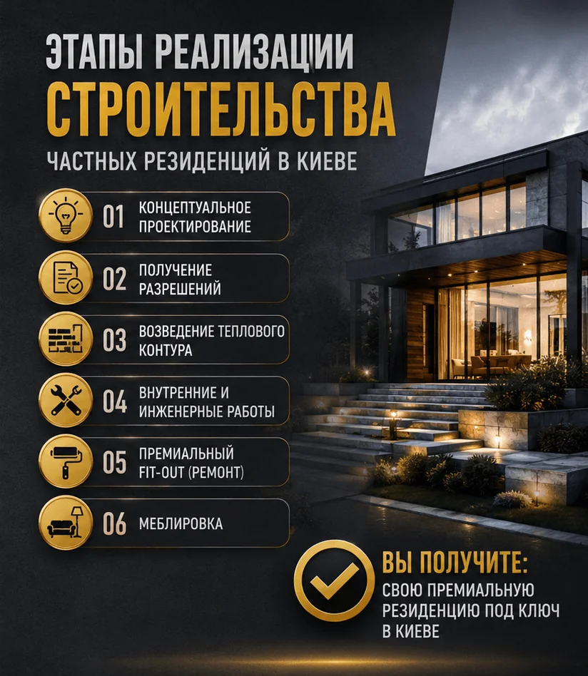 Строительство частных резиденций в Киеве