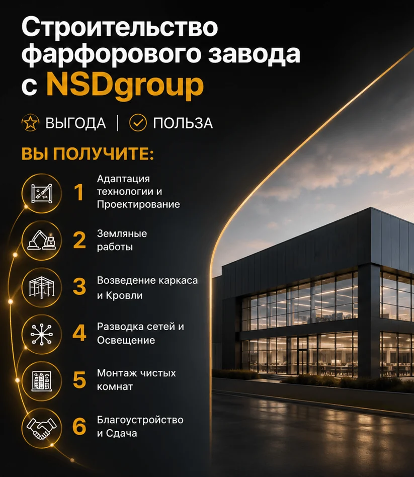 Строительство фарфорового завода