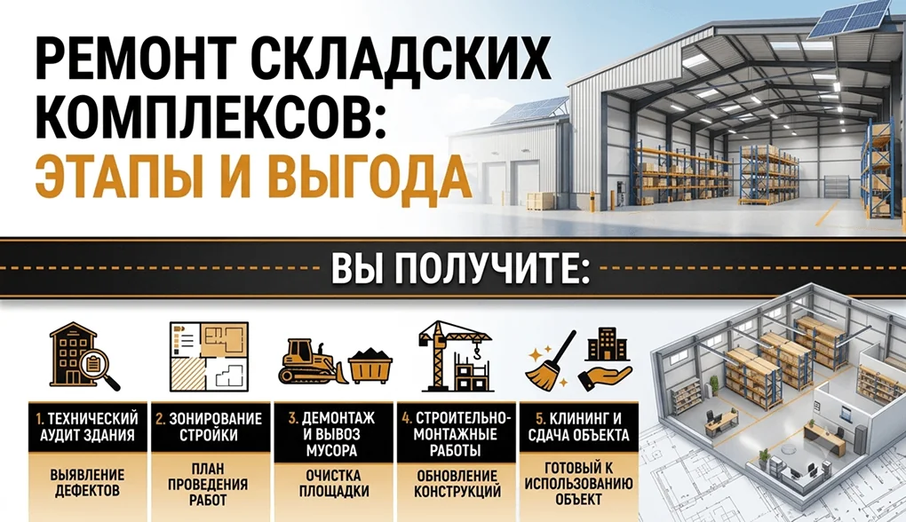 Строительство и ремонт складских комплексов
