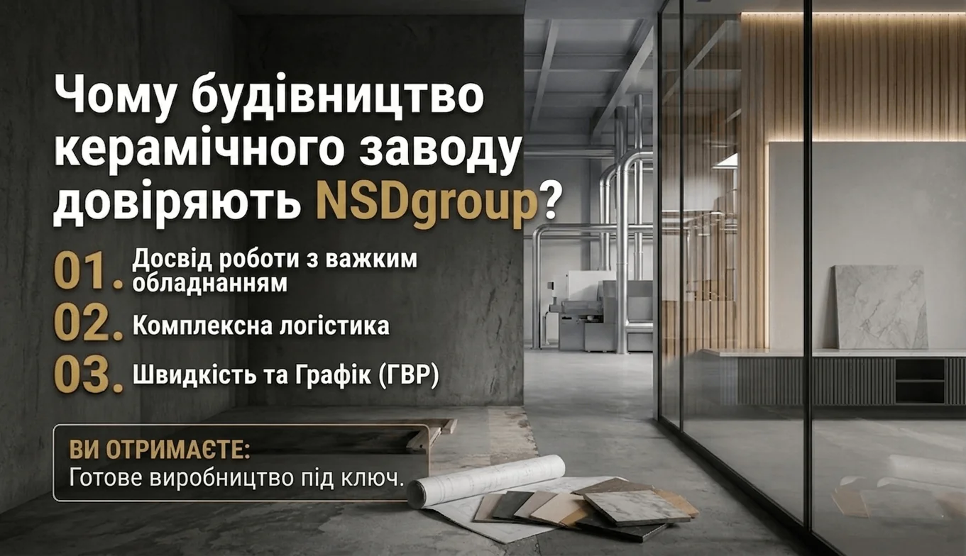 Строительство керамического завода в Киеве