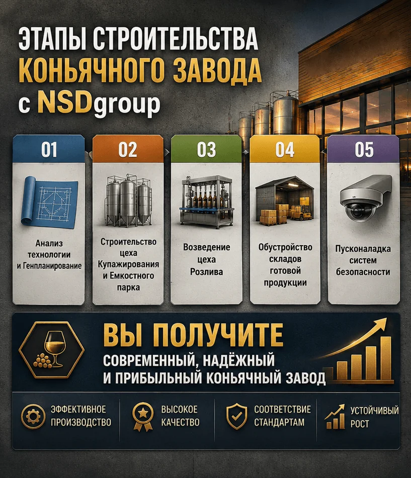 Строительство коньячного завода 