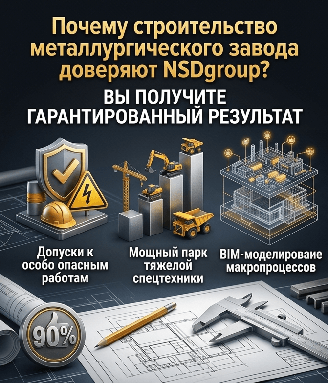 Строительство металлургического завода
