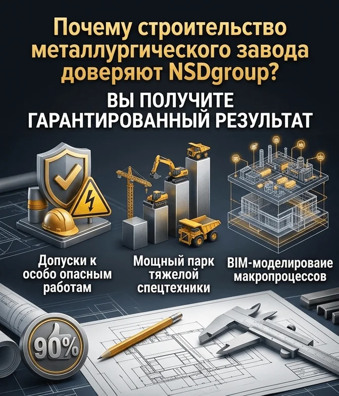 Строительство металлургического завода