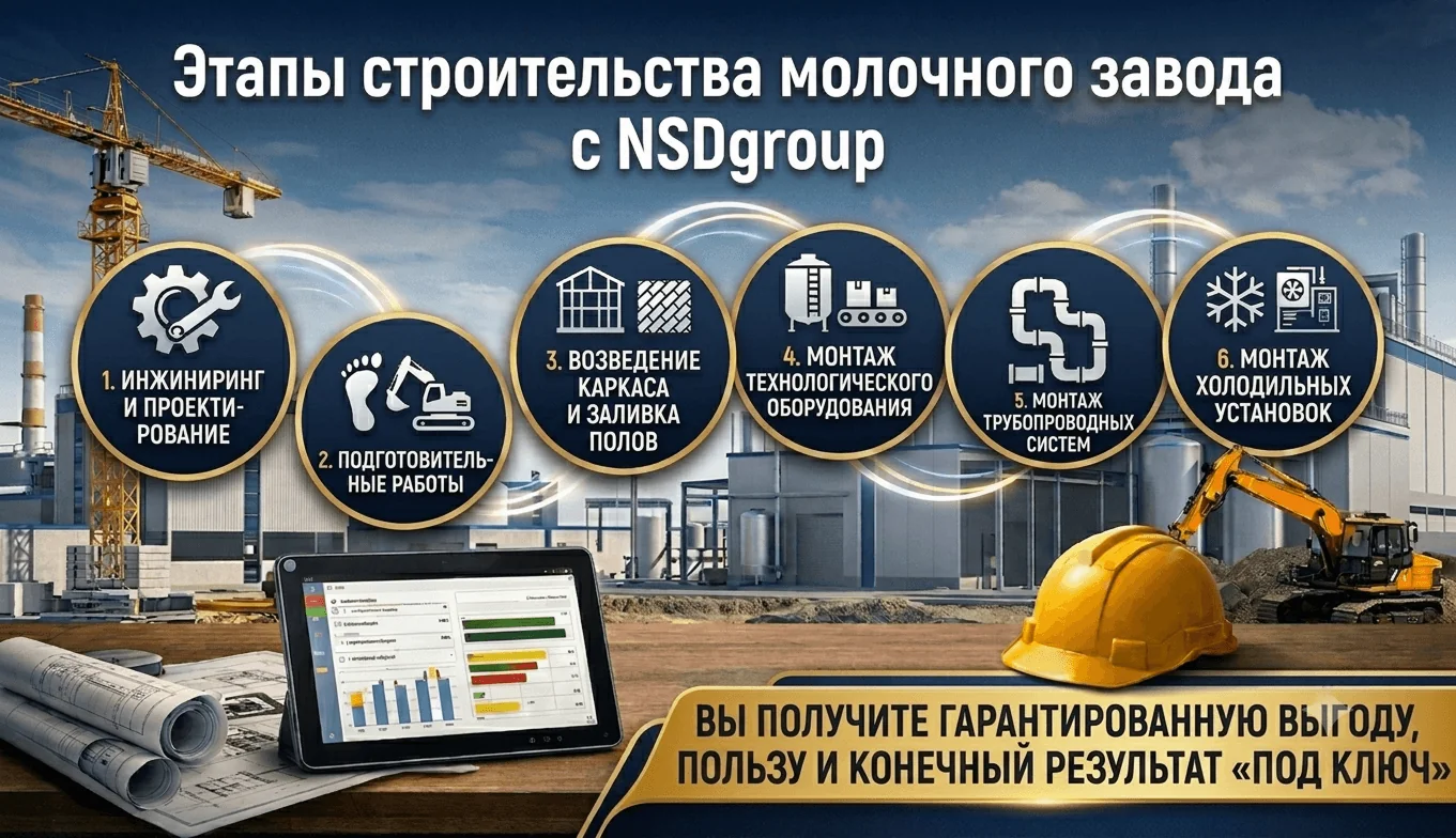 Строительство молочного завода