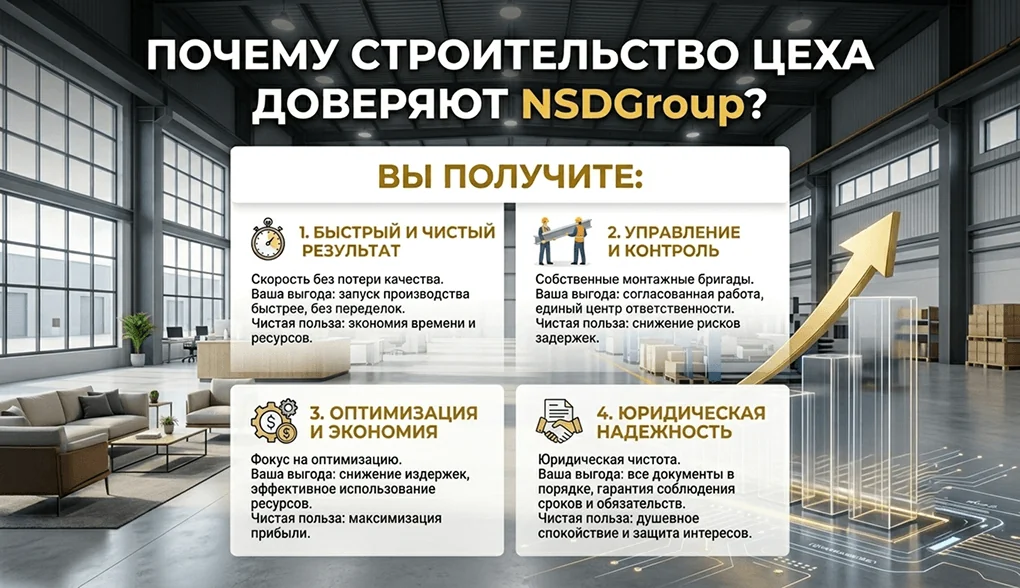 Строительство промышленных и производственных зданий