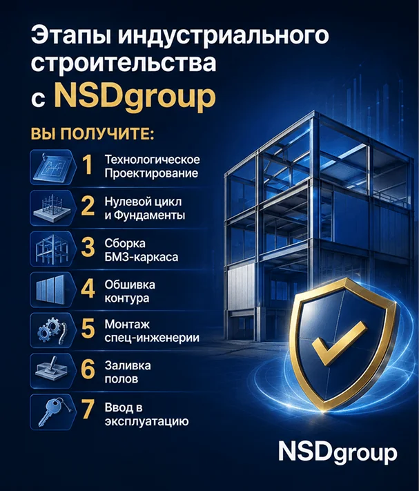 Строительство промышленных комплексов и заводов 