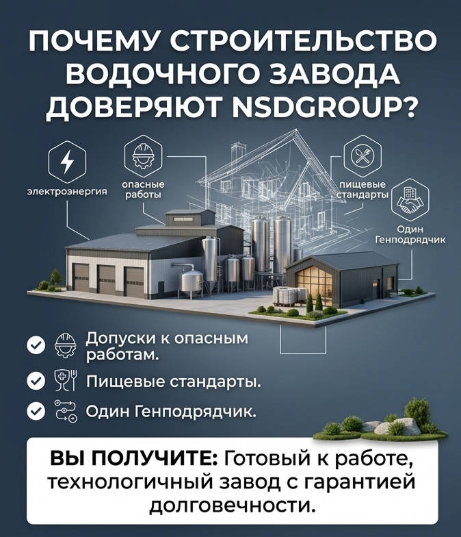 Строительство водочного завода