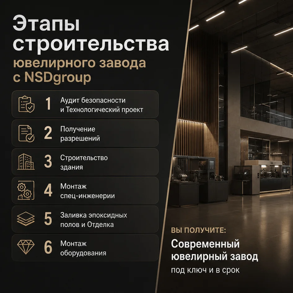 Строительство ювелирного завода
