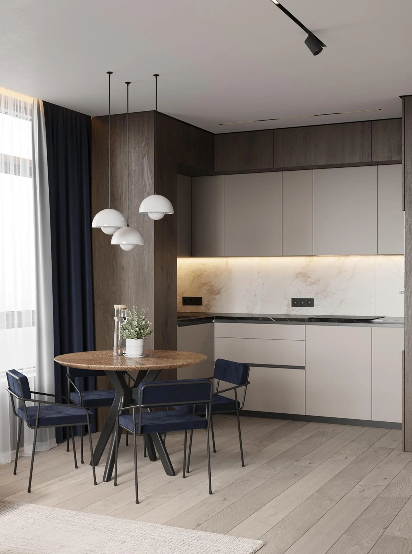 Стильна однокімнатна квартира на 45 м² в ЖК Район-2