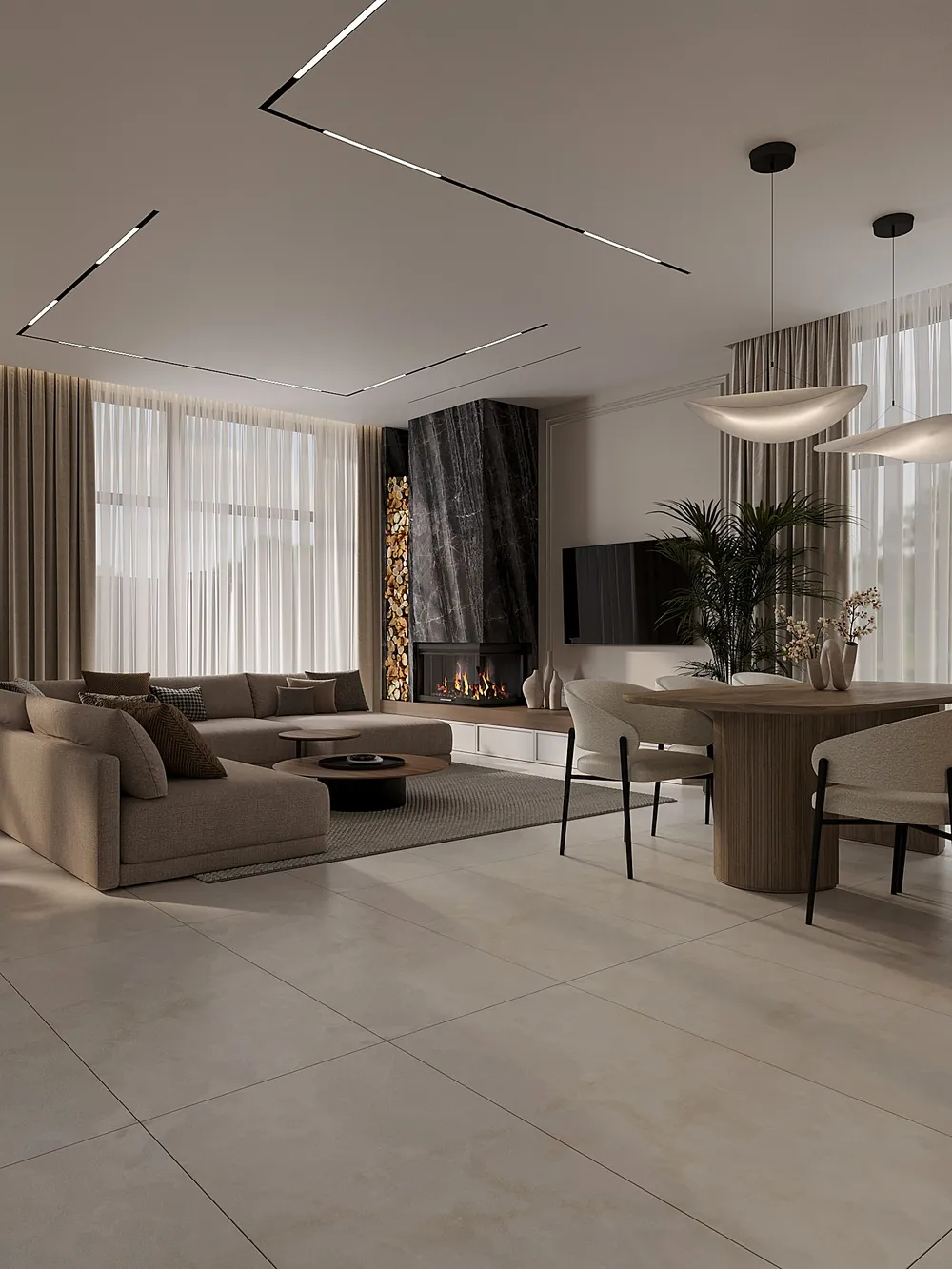 Фото дизайн-проєкту будинку в Ходосівці 270 м²
