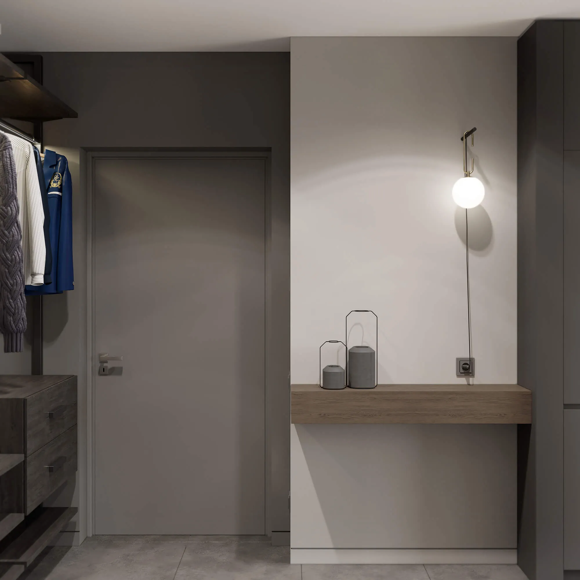 Дизайн 2к квартиры 56м² в ЖК Файна Таун — проект и фото