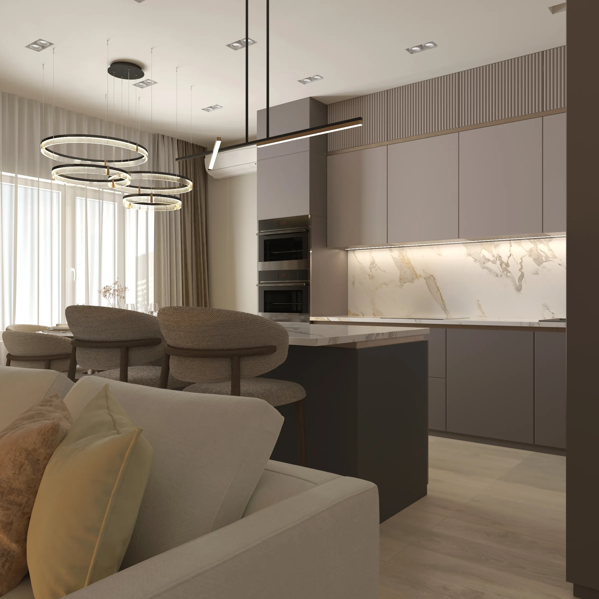 Дизайн-проект інтер’єру квартири 97,5 м² у ЖК Галактика