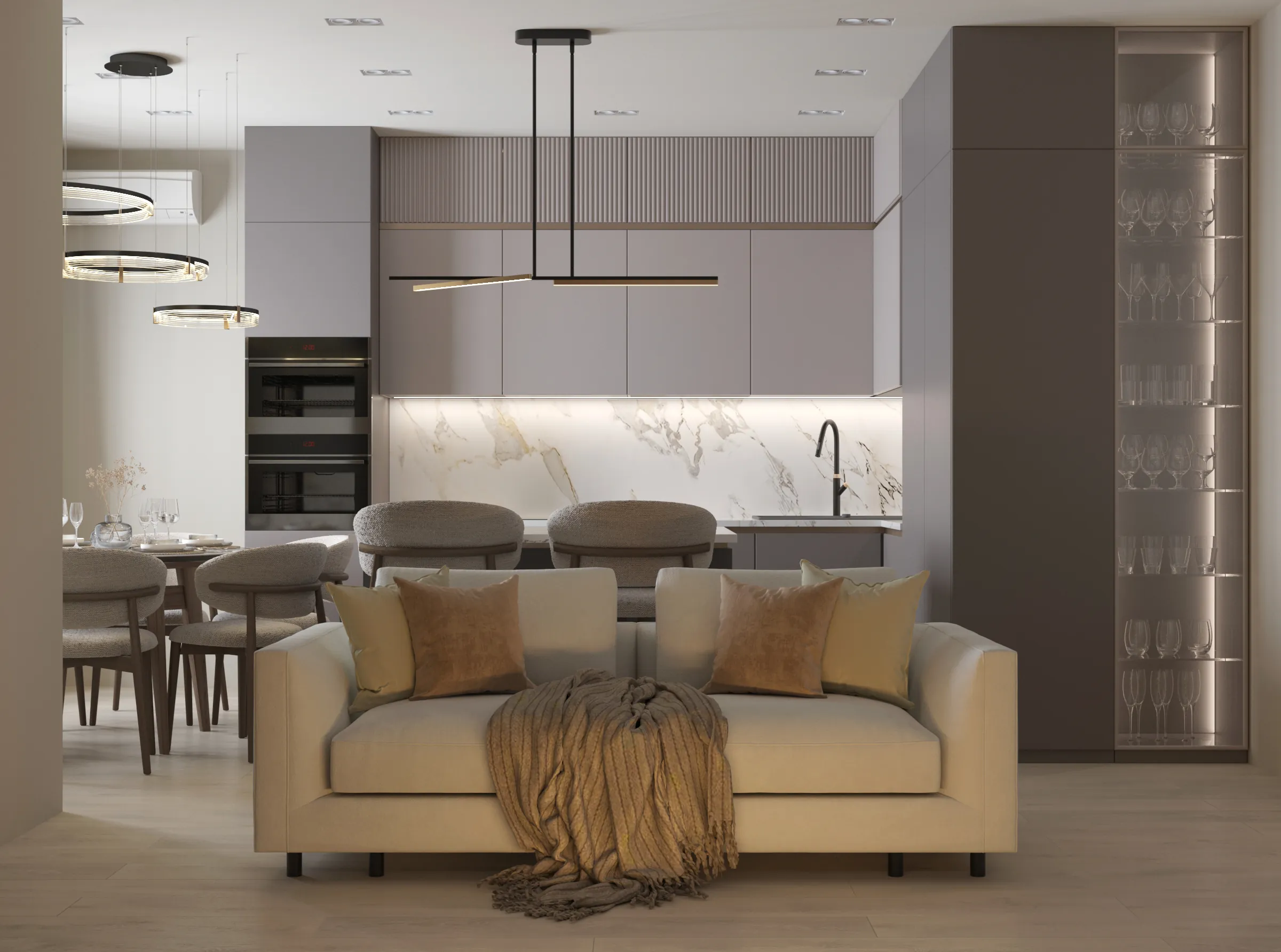 Дизайн-проект інтер’єру квартири 97,5 м² у ЖК Галактика
