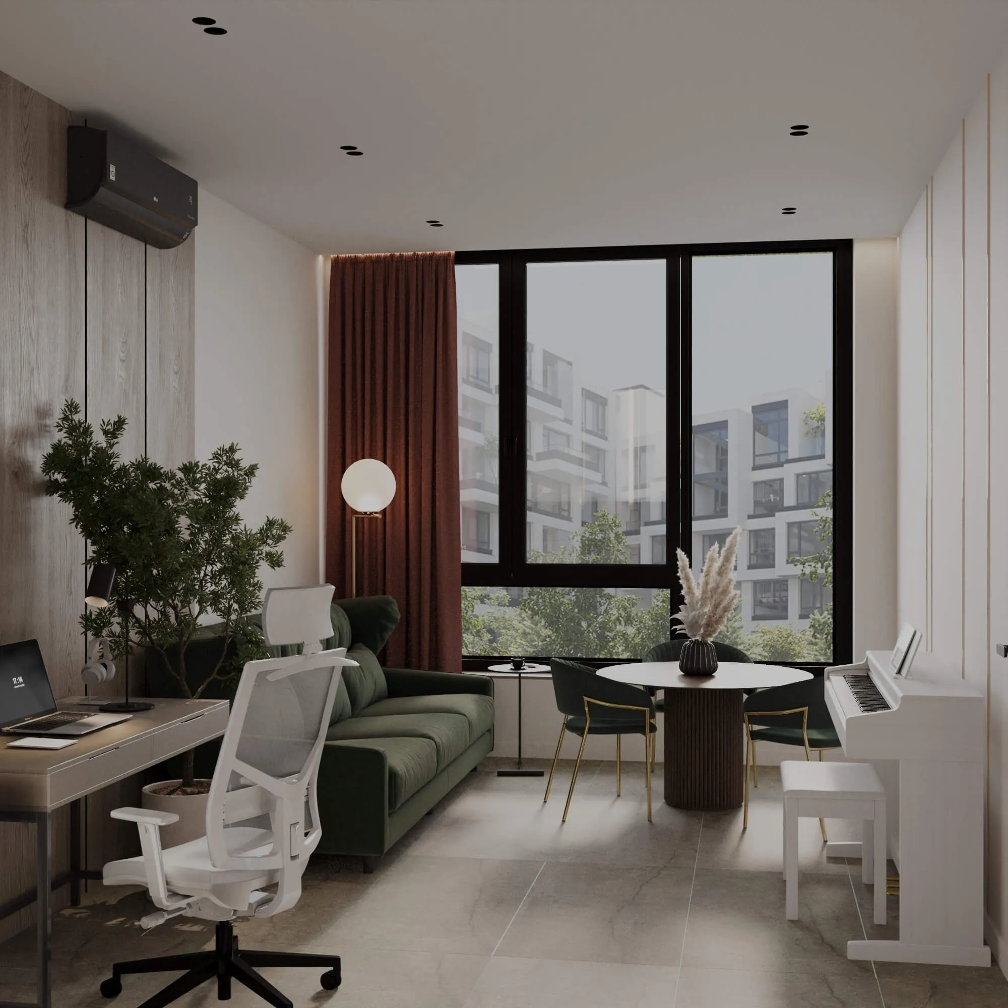 Дизайн интерьера от студии NSDgroup в ЖК «Unit Home» 44,6 м2