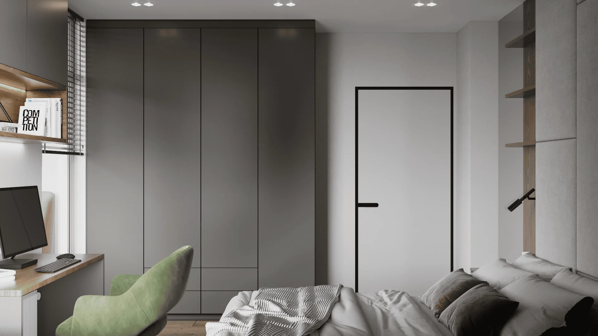 Дизайн 2к квартиры 56м² в ЖК Файна Таун — проект и фото