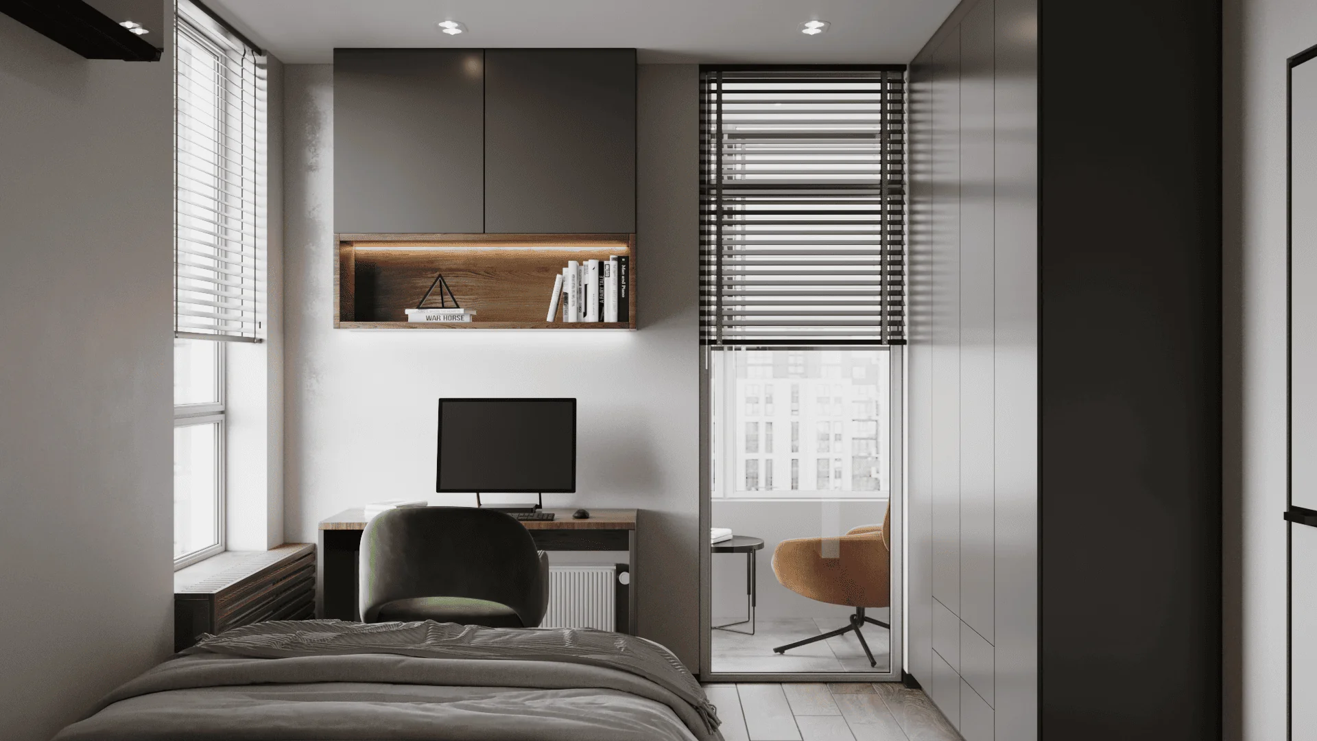 Дизайн 2к квартиры 56м² в ЖК Файна Таун — проект и фото