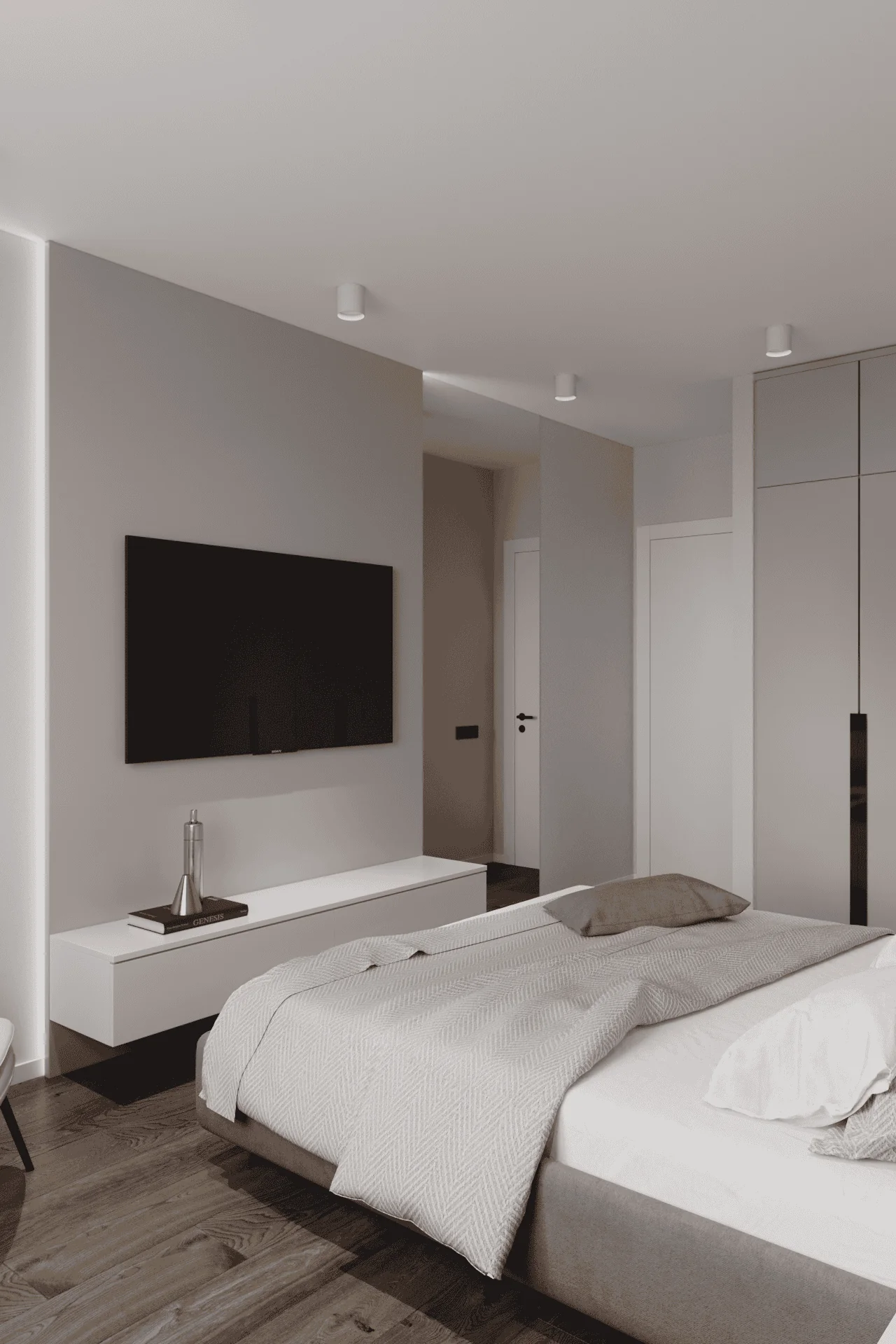 Планировка и дизайн однокомнатной квартиры 40 м² в ЖК Молодость