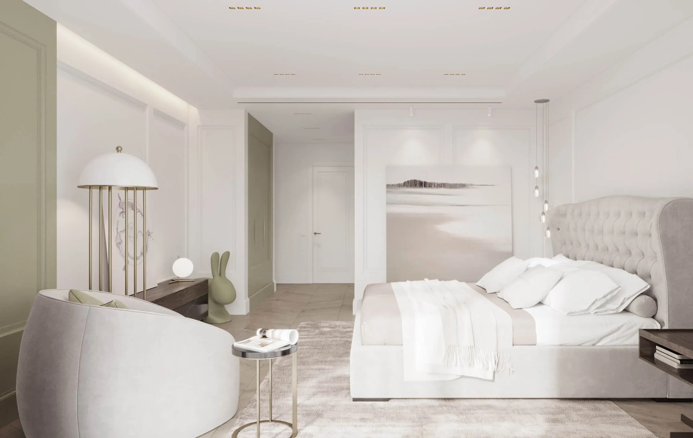 Повний дизайн-проект 3к квартири 127 м² в ЖК «Французький квартал»
