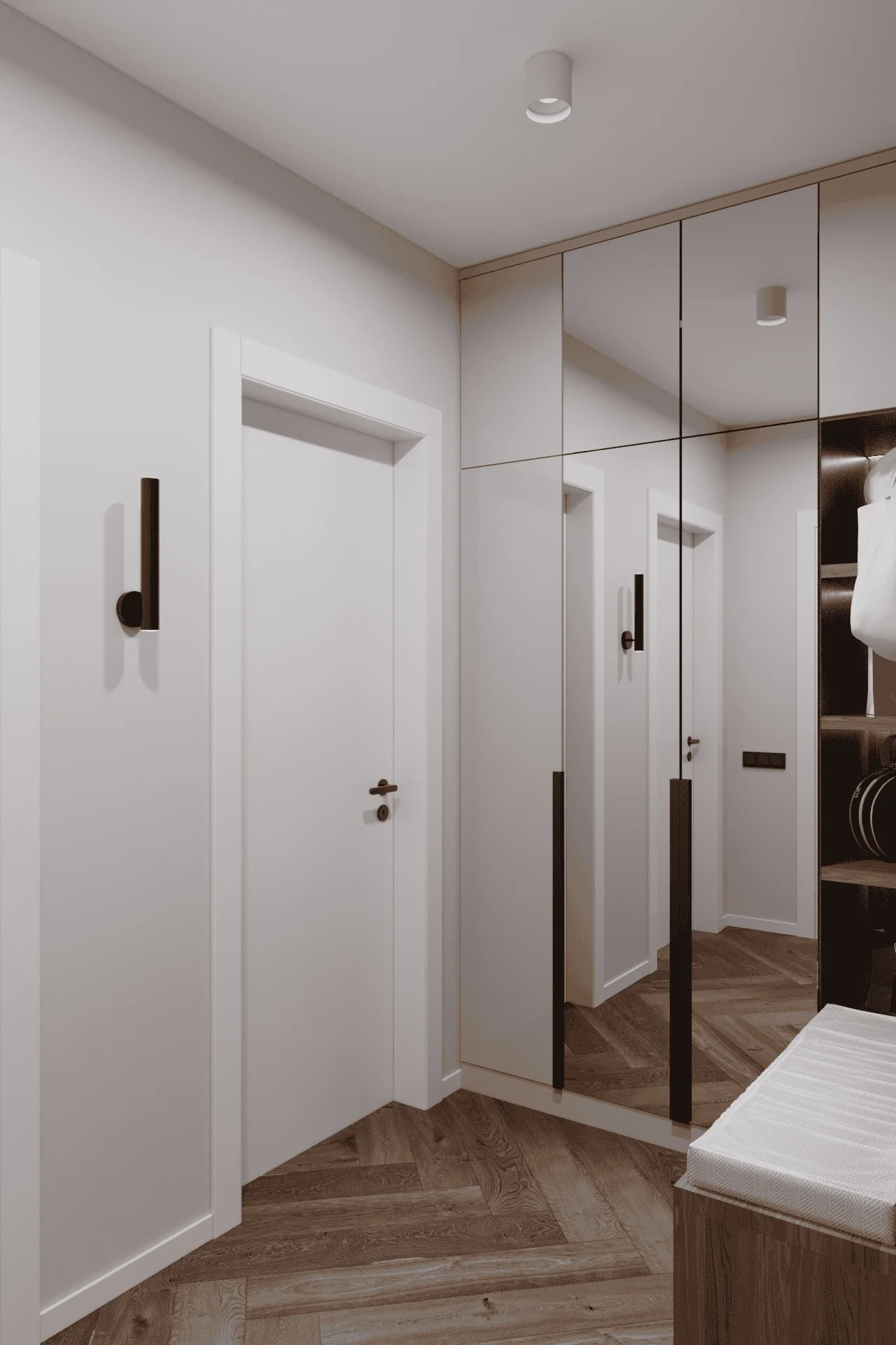 Планировка и дизайн однокомнатной квартиры 40 м² в ЖК Молодость
