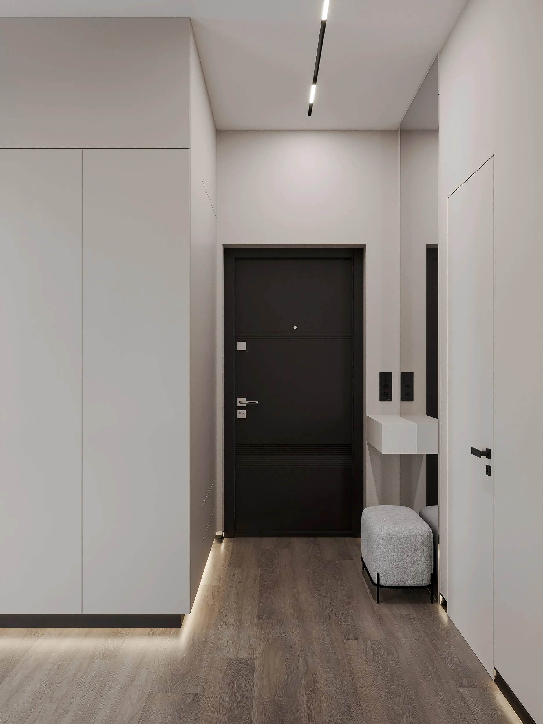 Бровари: 1-кімн. квартира 46,98 м² дизайн-проект