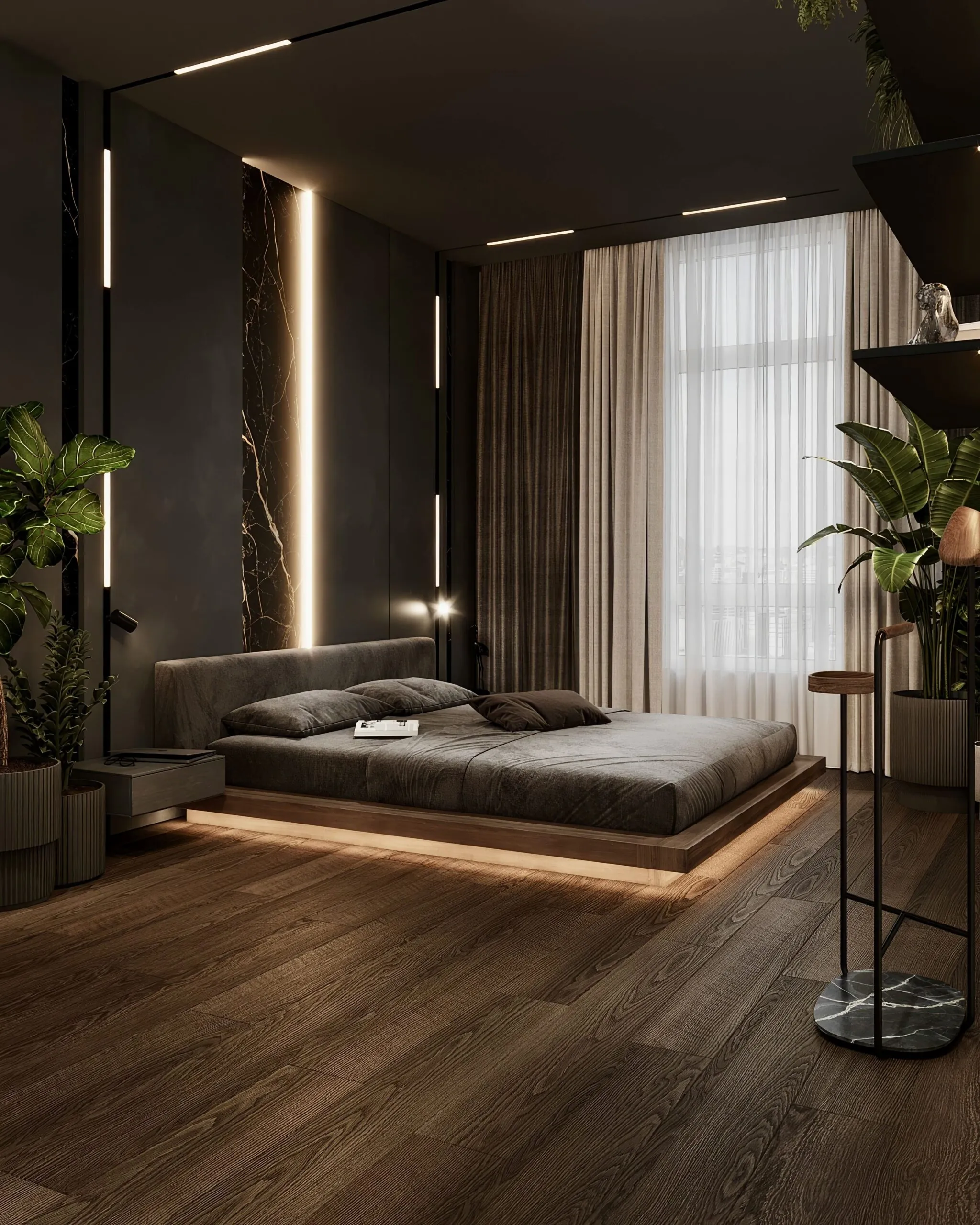 Премиальный дизайн 2-комнатной квартиры в ЖК Камертон 90,38 м²