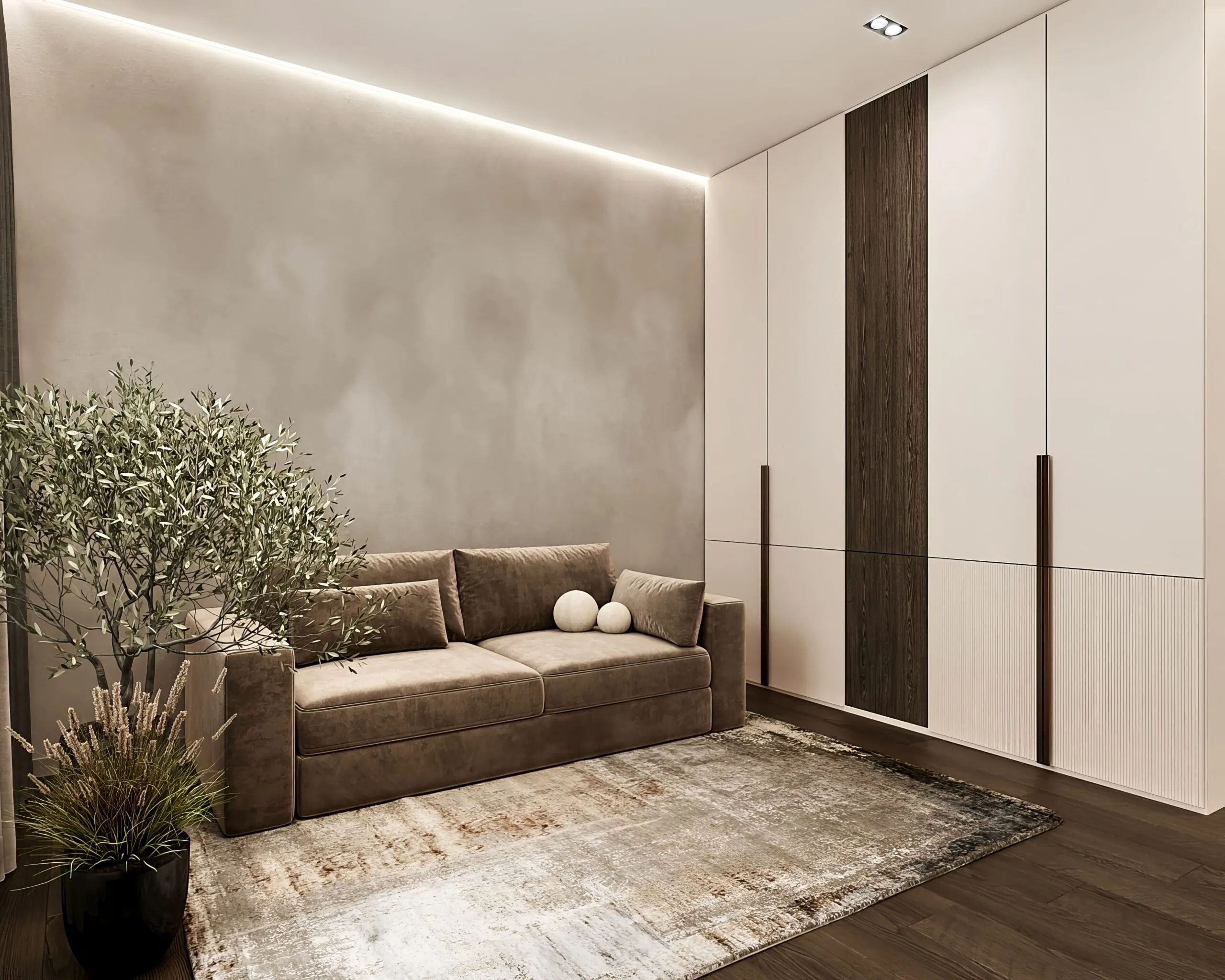 Премиальный дизайн 2-комнатной квартиры в ЖК Камертон 90,38 м²