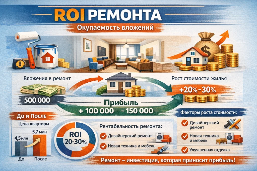 ROI ремонта фото