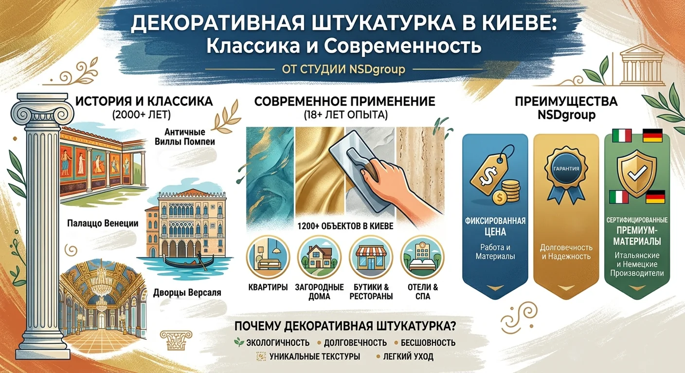 Декоративная штукатурка в Киеве