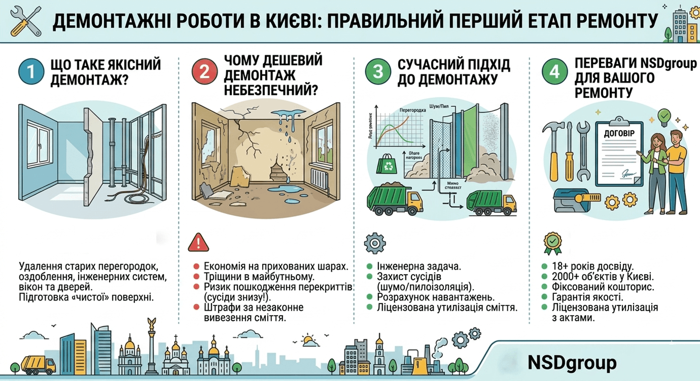 Демонтажні роботи в Києві 