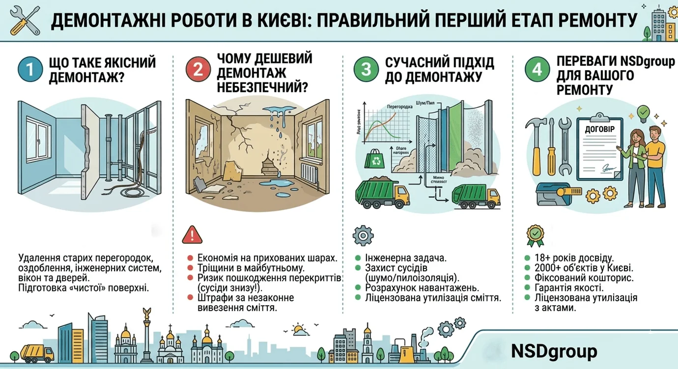 Демонтажні роботи в Києві 