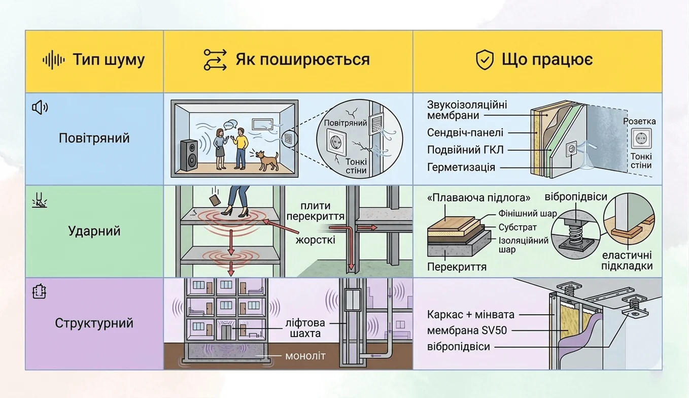 Звукоізоляція квартири 