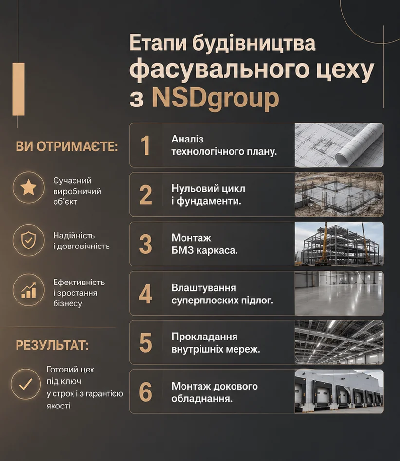 Будівництво фасувального цеху