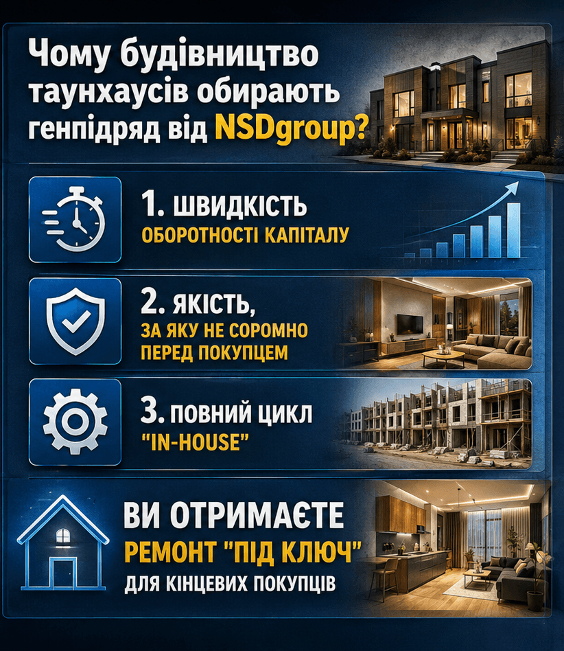 Будівництво таунхаусів 