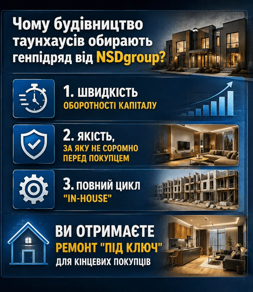 Будівництво таунхаусів 