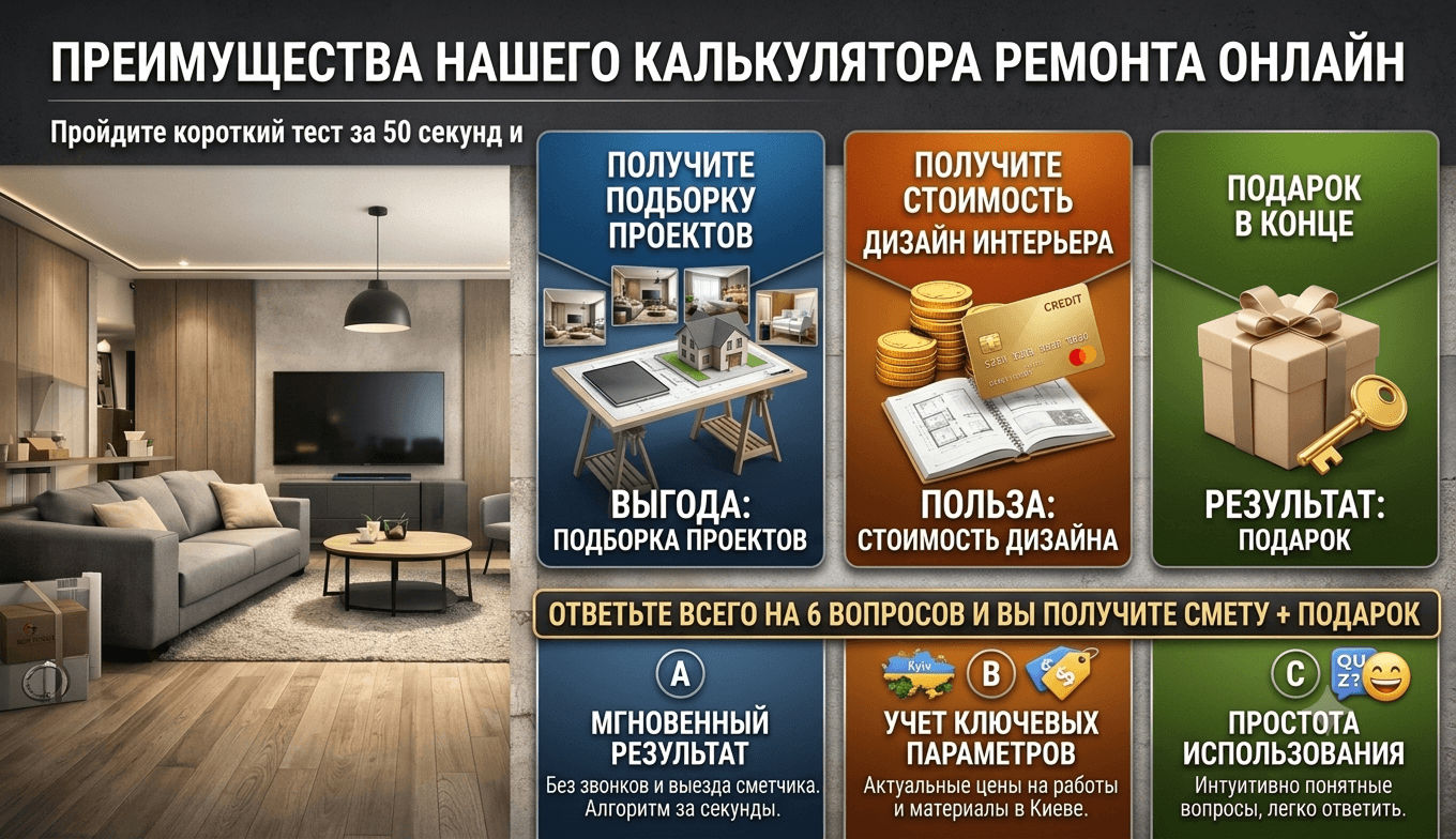 Калькулятор ремонта онлайн