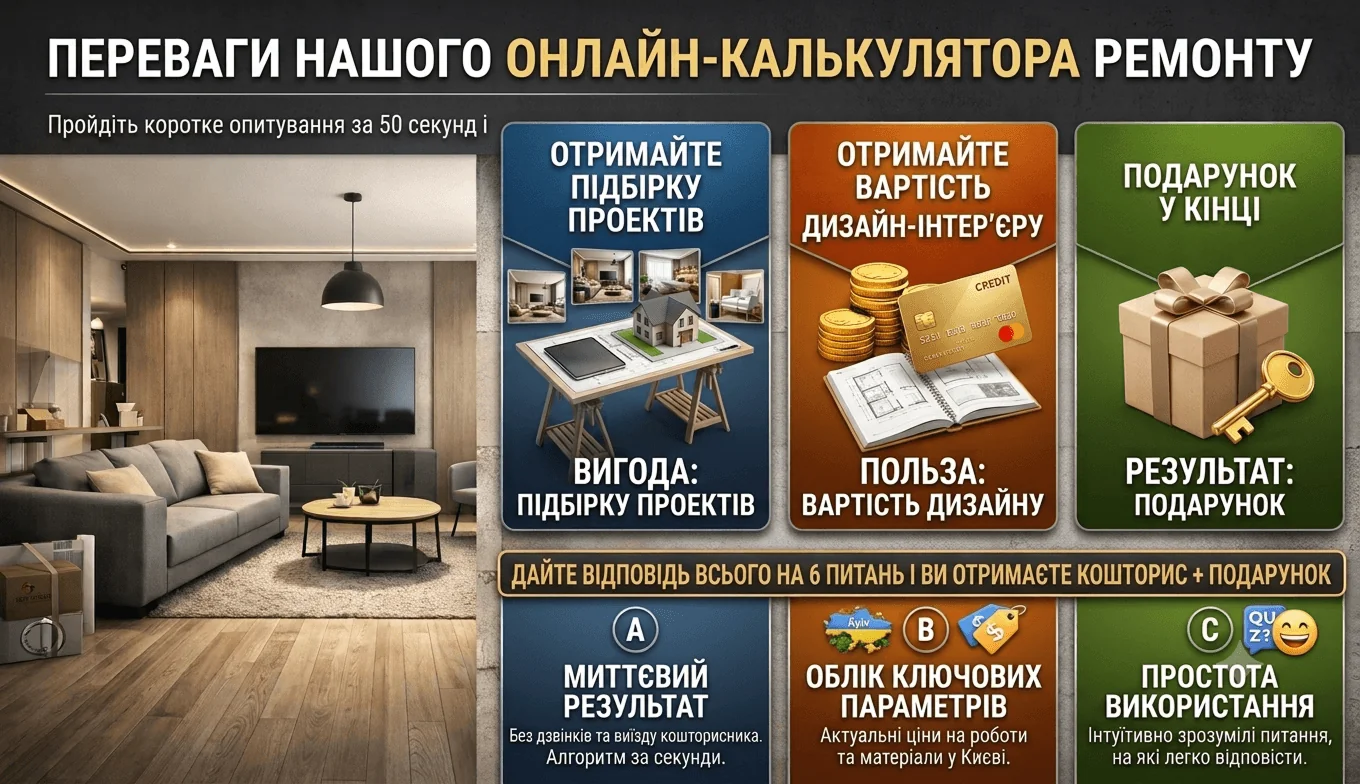 Онлайн-калькулятор ремонту
