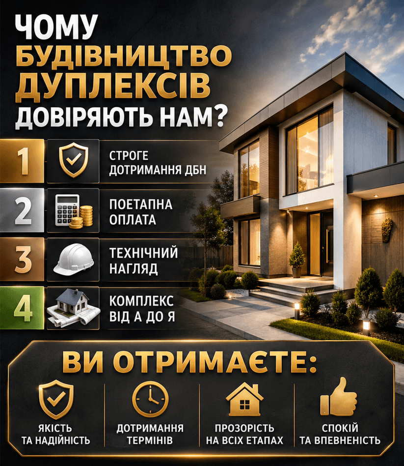 Будівництво дуплексів