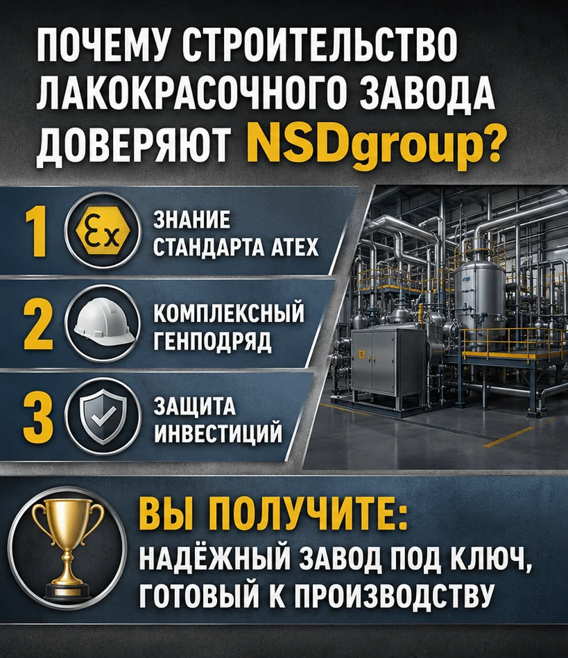 Строительство лакокрасочного завода