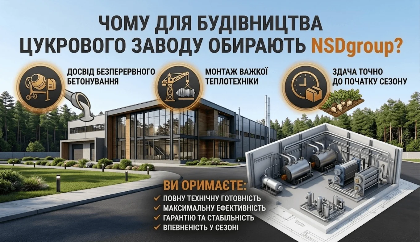 Будівництво цукрового заводу