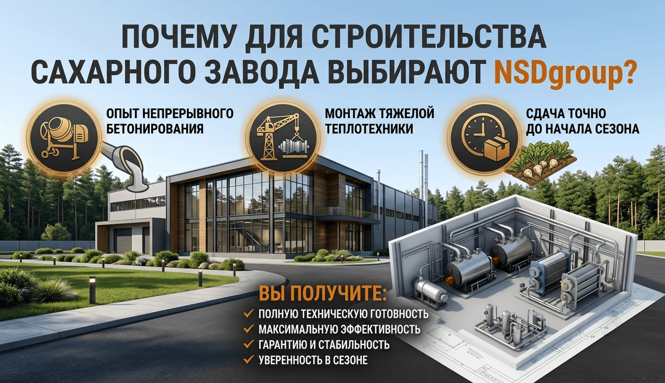 Строительство сахарного завода