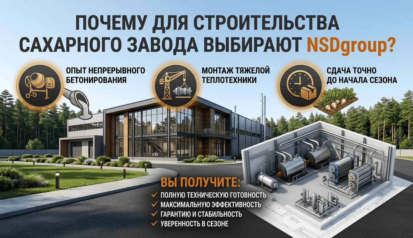 Строительство сахарного завода
