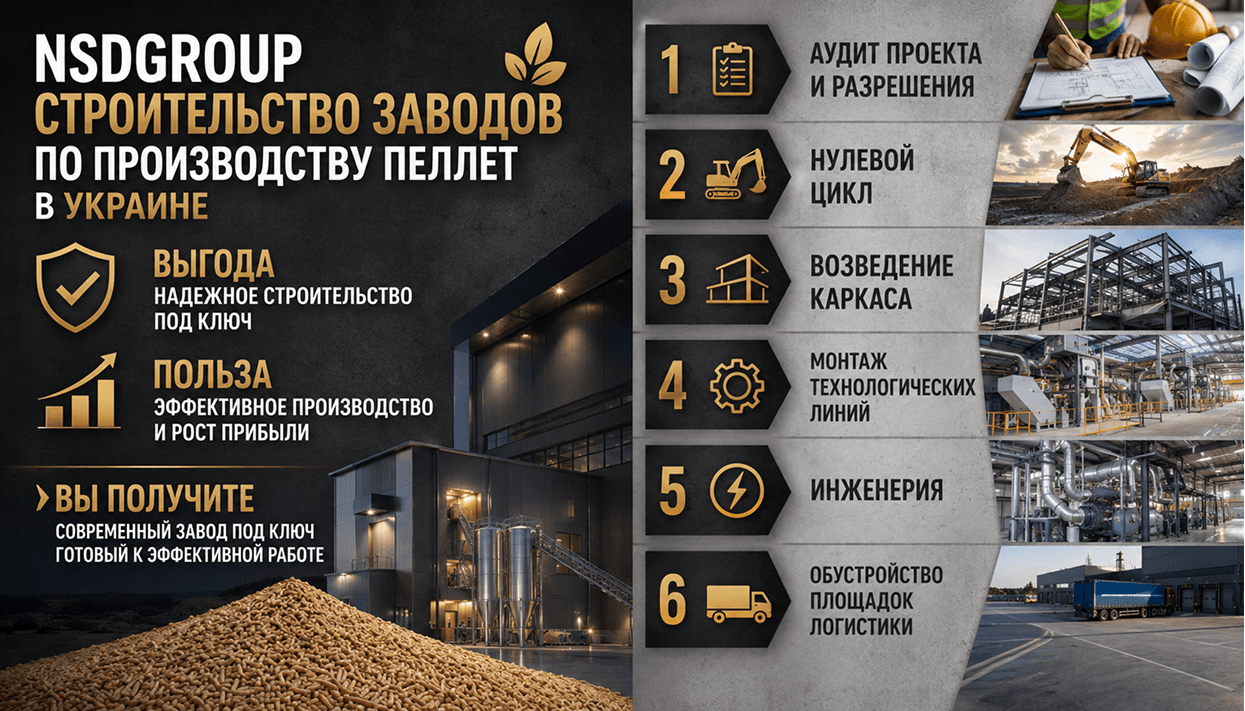 Строительство заводов по производству пеллет